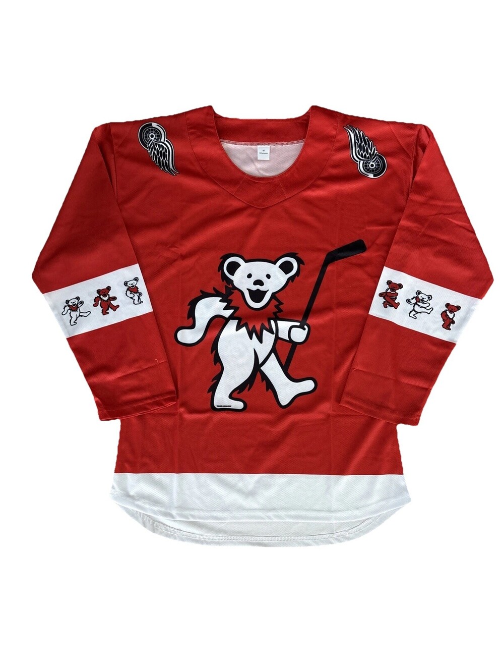 2024 Detroit Red Wings Grateful Dead Medium NHL Promo Hockey Jersey